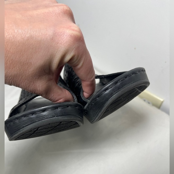 Josef Seibel Rebecca 25 Women Black Leather Slide Platform Sandals. 39 US 8 - Picture 4 of 11